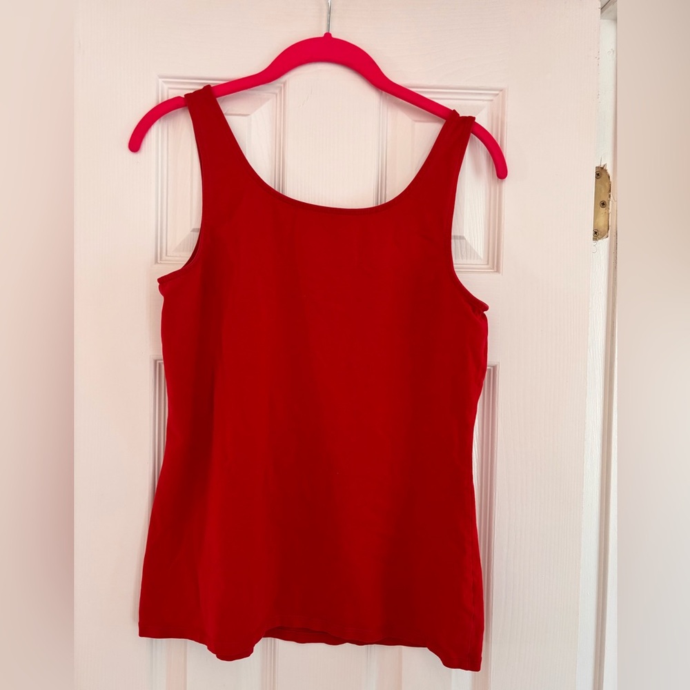 J. Jill Bold Red Tank Top - Picture 2 of 3
